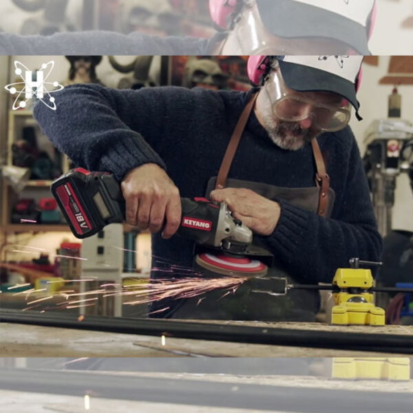 Akumulatorowa szlifierka kątowa Keyang DG20BLH-125SV – KORPUS