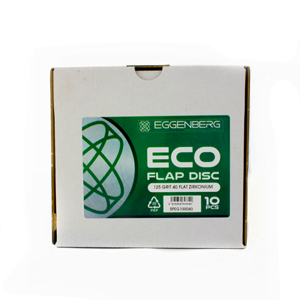 Pools Eggenberg ECO Lamellenschijf Conisch Zirkonium 125mm INOX – K40/60/80 Eggenberg ECO krążek lamelkowy stożkowy cyrkon 125mm INOX – K40/60/80