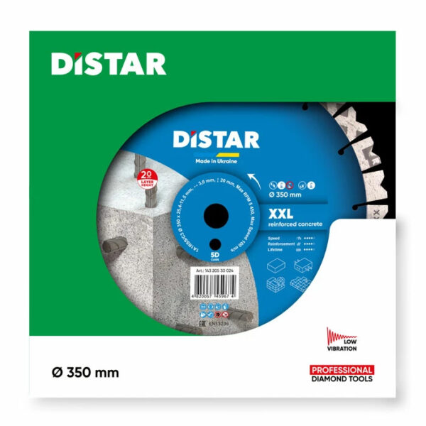 DiStar 1A1RSS Diamantzaagblad Nat XXL 350mm 20mm - Hoogste segmenten in de markt