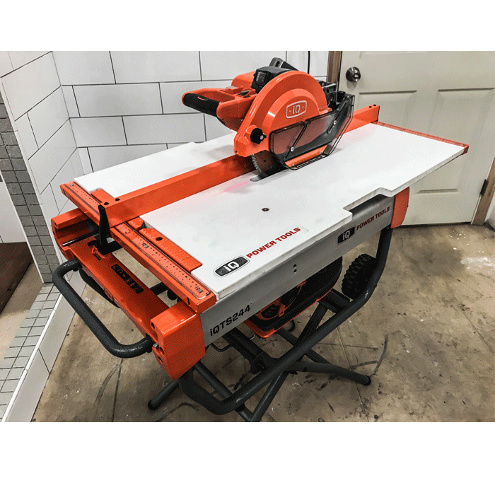 iQ Power Tools iQTS244CE Bezpyłowa pilarka do glazury 254mm + 2 Tarcze diamentowe GRATIS