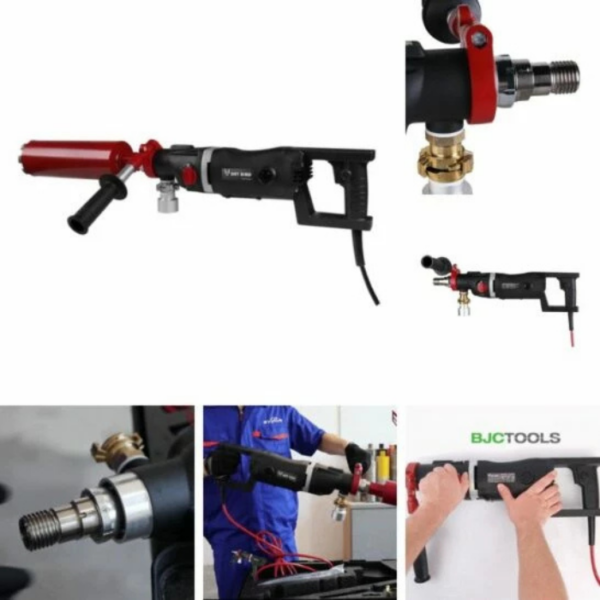 BYCON DB-162 Wiertnica diamentowa na sucho ZESTAW z odkurzaczem AVC38-HEPA + wiertłami diamentowymi 1 1/4” 82×300 i 82×450 mm