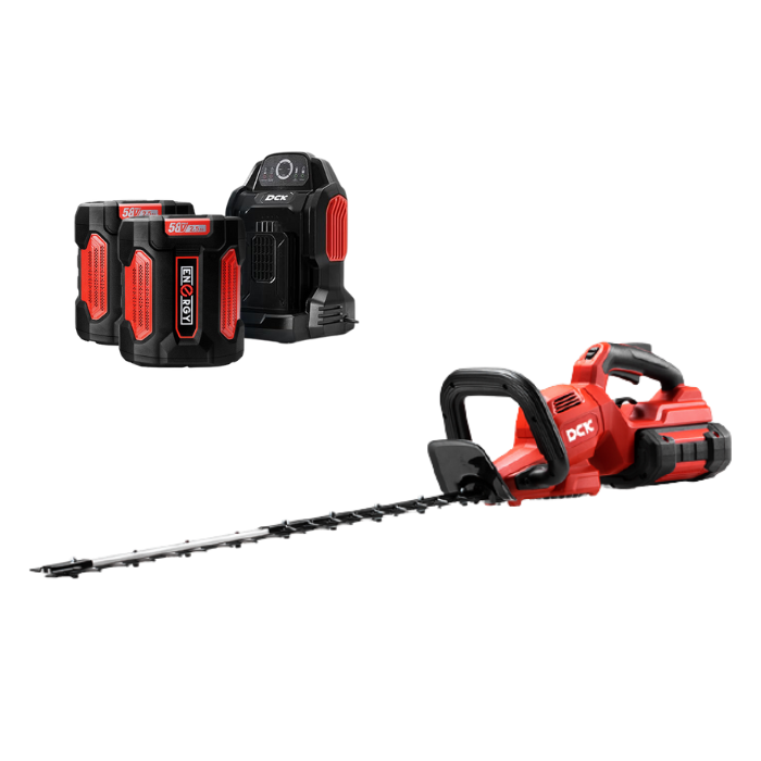 DCK Tools Akumulatorowe nożyce do żywopłotu 58V 650 mm z 2×2,5 Ah  KDHT58261EK