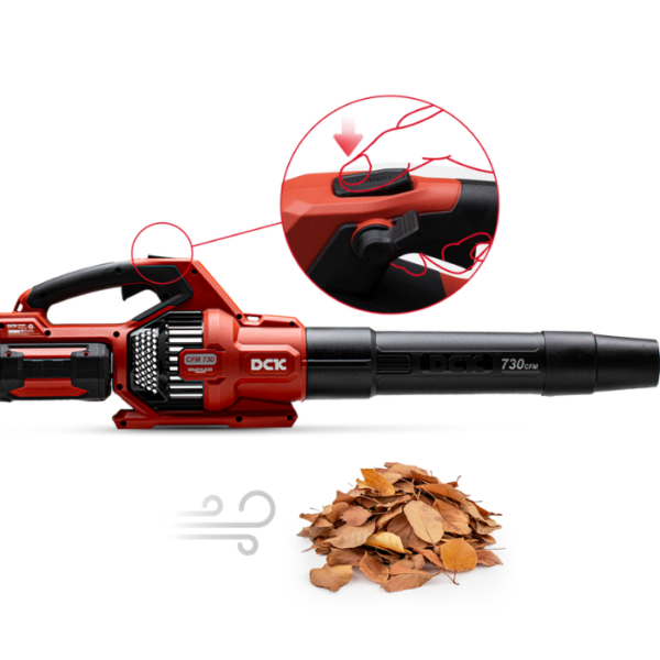 DCK Tools dmuchawa do liści akumulatorowa 58 V 730 CFM z 1 akumulatorem 5,0 Ah KDLB58201FDK