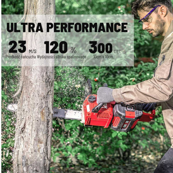 DCK Tools Akumulatorowa piła łańcuchowa 58V 45 cm z akumulatorem 1 x 5.0Ah - KDCS58181FDK