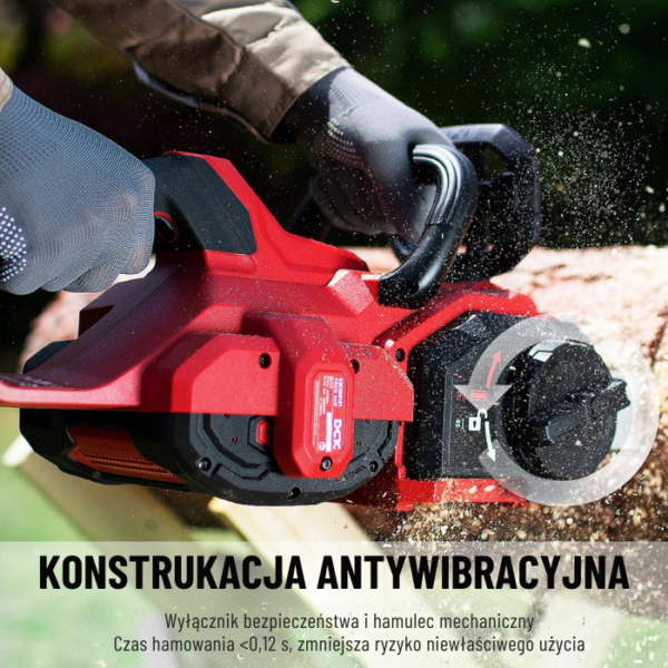 DCK Tools piła łańcuchowa akumulatorowa 58 V 45 cm - BODY KDCS58181Z