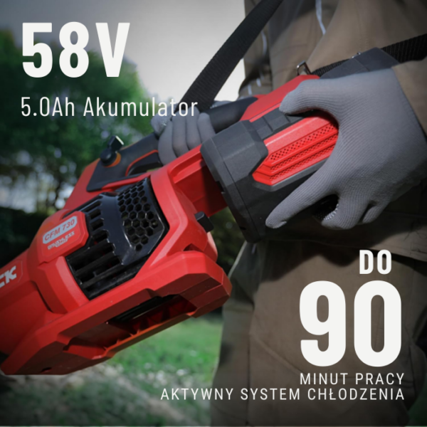 DCK Tools dmuchawa do liści akumulatorowa 58 V 730 CFM z 1 akumulatorem 5,0 Ah KDLB58201FDK