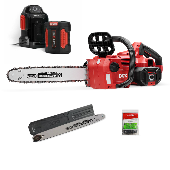 DCK Tools Akumulatorowa piła łańcuchowa 58V 45 cm z akumulatorem 1 x 5.0Ah – KDCS58181FDK