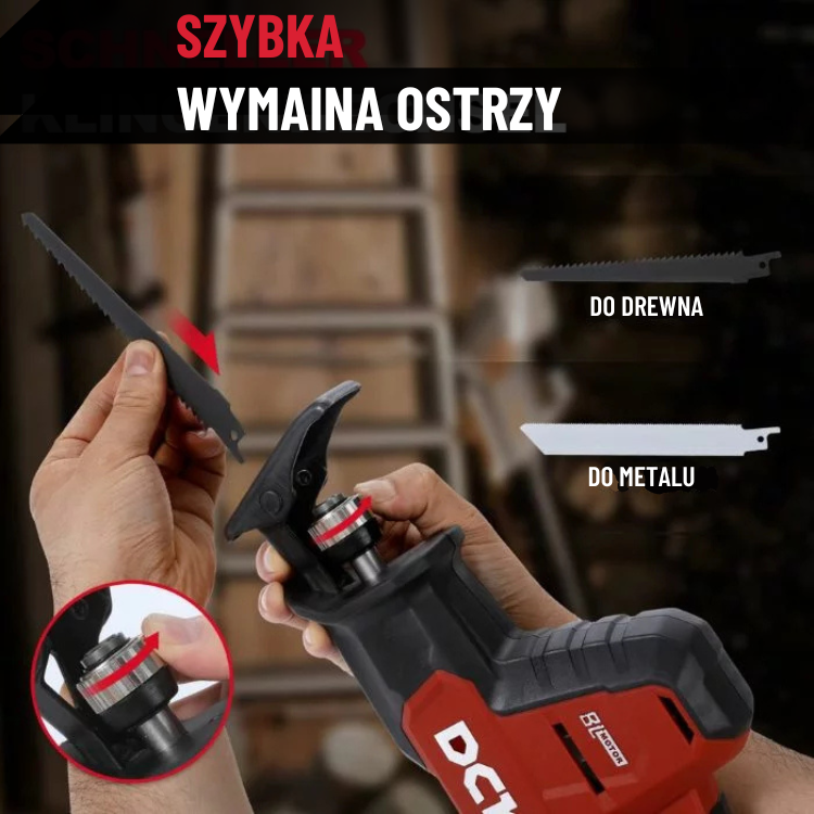 DCK Tools Akumulatorowa piła szablasta KDJF22 20 V 22 mm 3000 SPM – 1 x 4,0 Ah (1)
