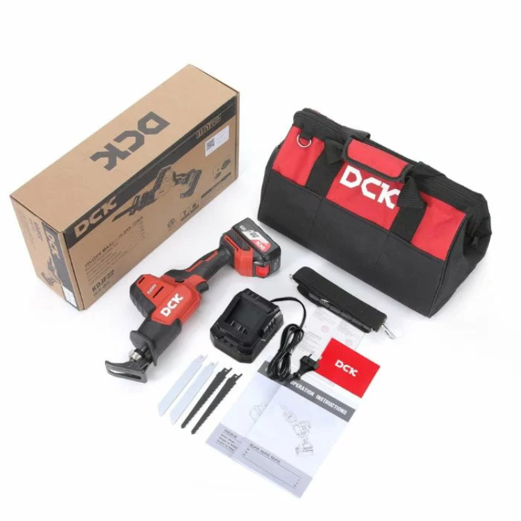 DCK Tools Akumulatorowa piła szablasta KDJF22 20 V 22 mm 3000 SPM – 1 x 4,0 Ah (5)