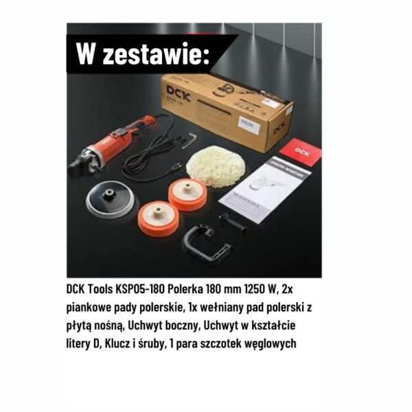 DCK Tools polerka KSP05-180 180mm 1250W
