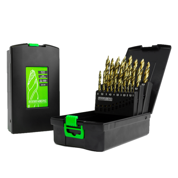 Zestaw wierteł spiralnych Eggenberg HSS