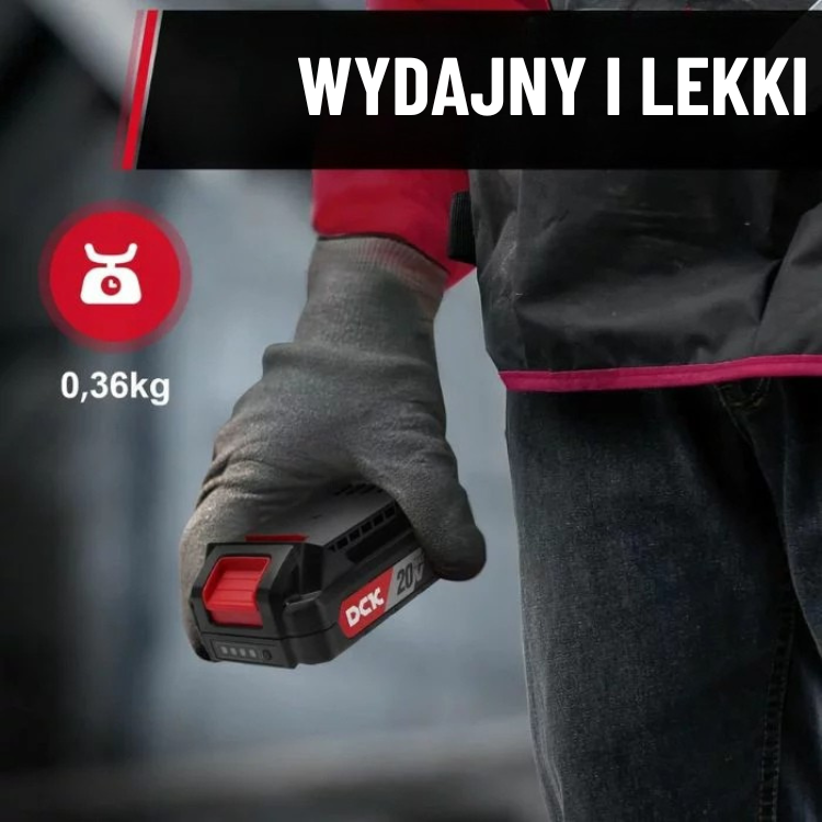 DCK Tools Akumulator FFBL2020 20V MAX 2.0Ah (4)