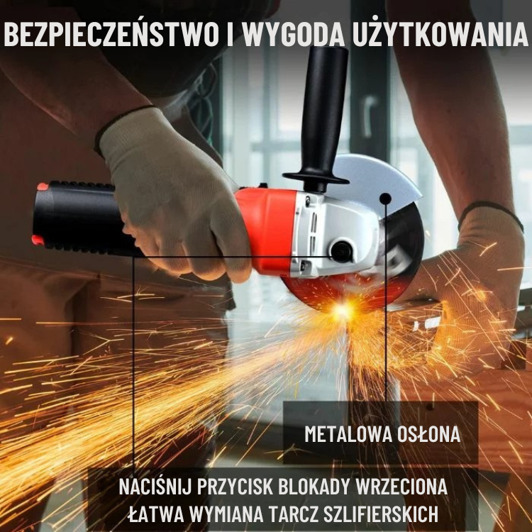 DCK Tools Szlifierka kątowa KSM09-125S 125 mm 800 W – EA-01