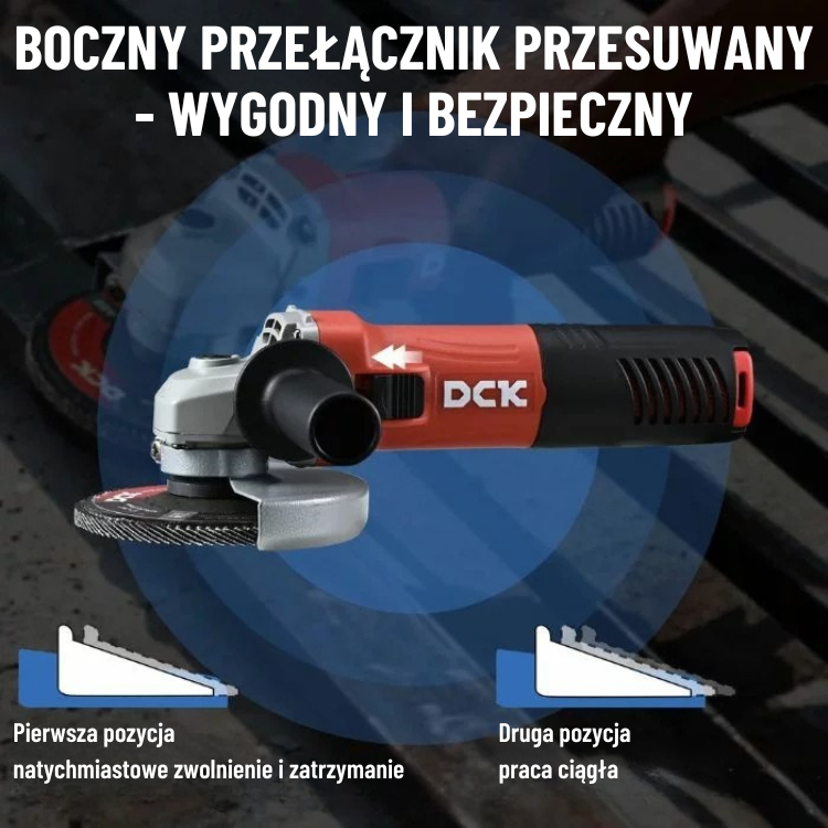 DCK Tools Szlifierka kątowa KSM09-125S 125 mm 800 W – EA-01 (3)