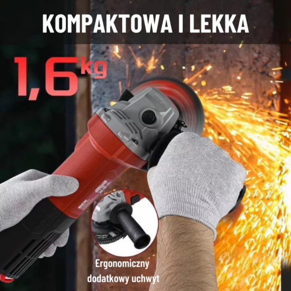 DCK Tools Szlifierka kątowa KSM17-115B 115 mm 1100 W - EA-01