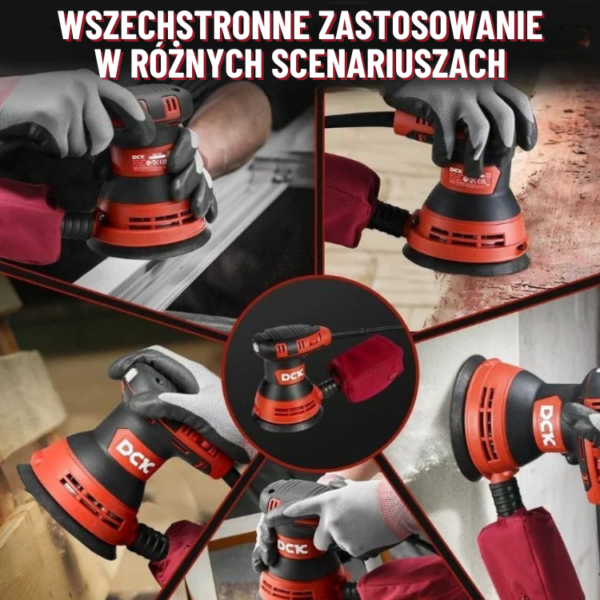 DCK Tools Szlifierka mimośrodowa KSA125 125mm 300W 230V