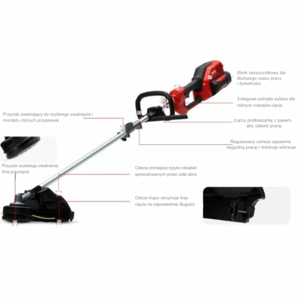 DCK akumulatorowy kombimotor 58V BODY