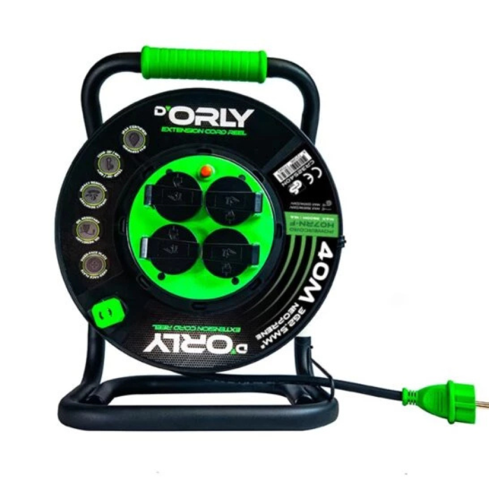 D’Orly 3×2,5 mm² Neoprenowy przedłużacz bębnowy 230 V IP44 – 25 m40 m – H07RN-F (3)